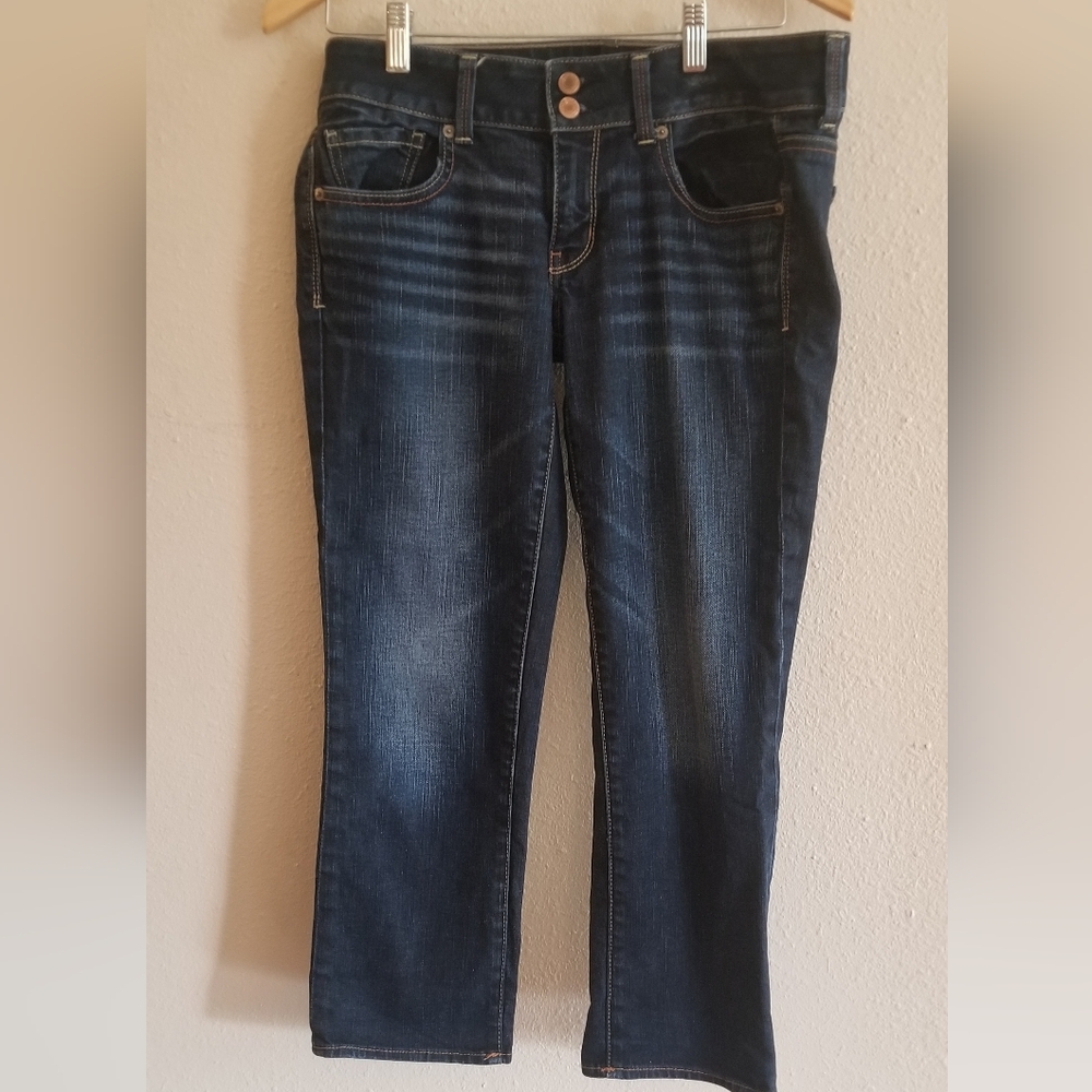 American Eagle Women Artist Blue Denim Jean Size 8